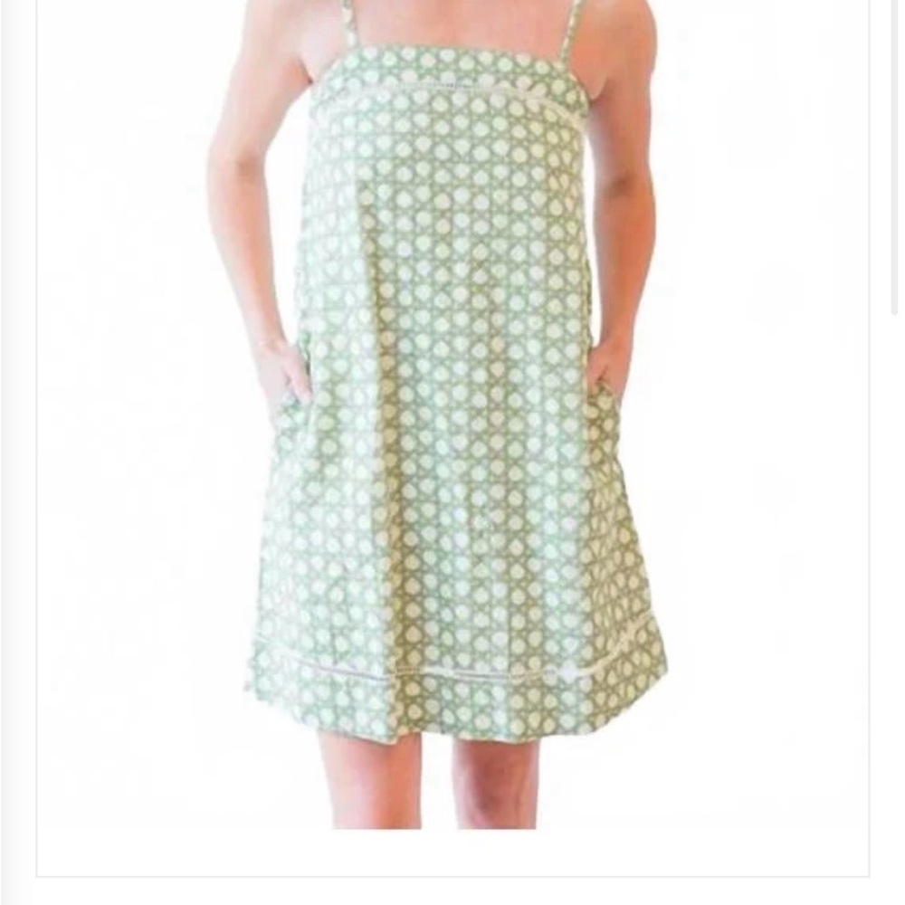Green Floral Mini Dress